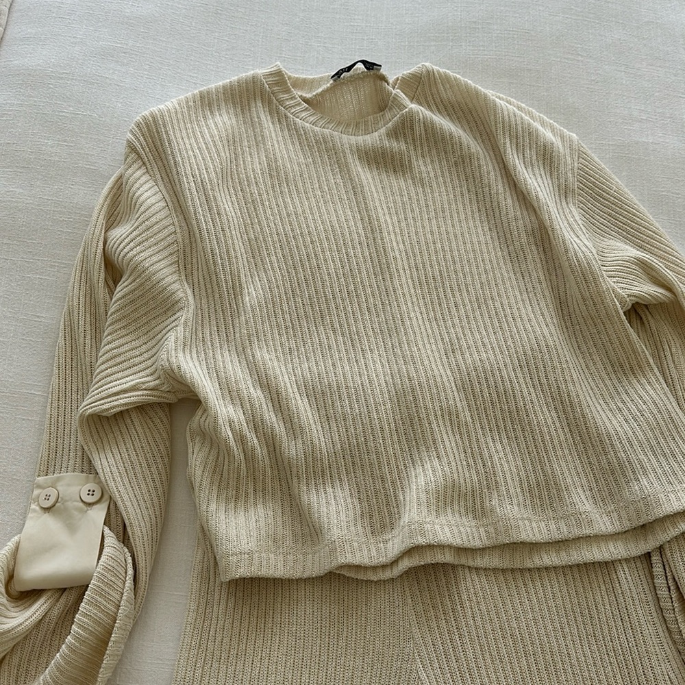 Two piece Zara nude outfit Not worn , without tags